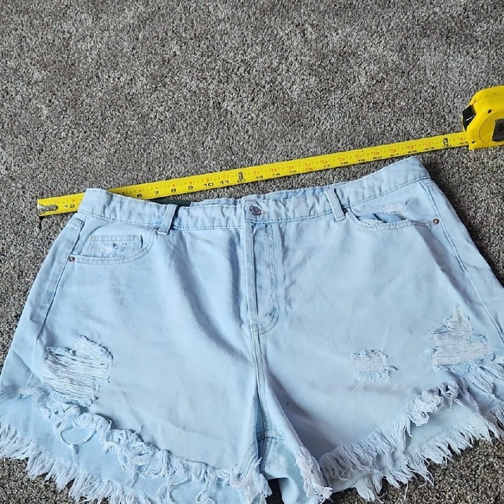 Wild Fable Blue Distressed Jean Shorts SIZE 18